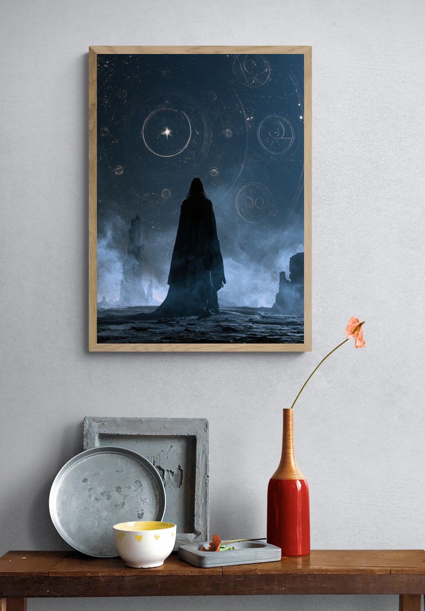 Celestial Wanderer Sci-Fi Poster. — room view 3
