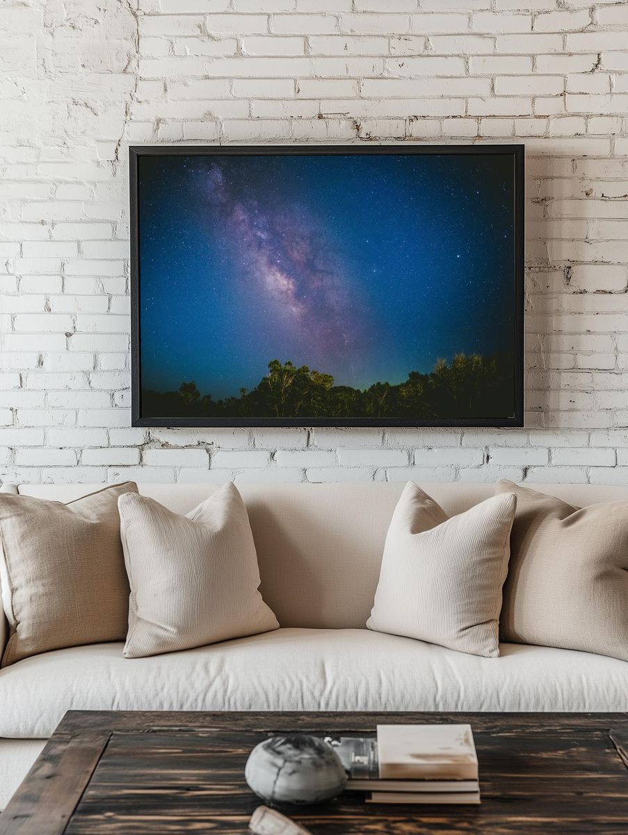 Milky Way Night Sky Poster. — room view 1