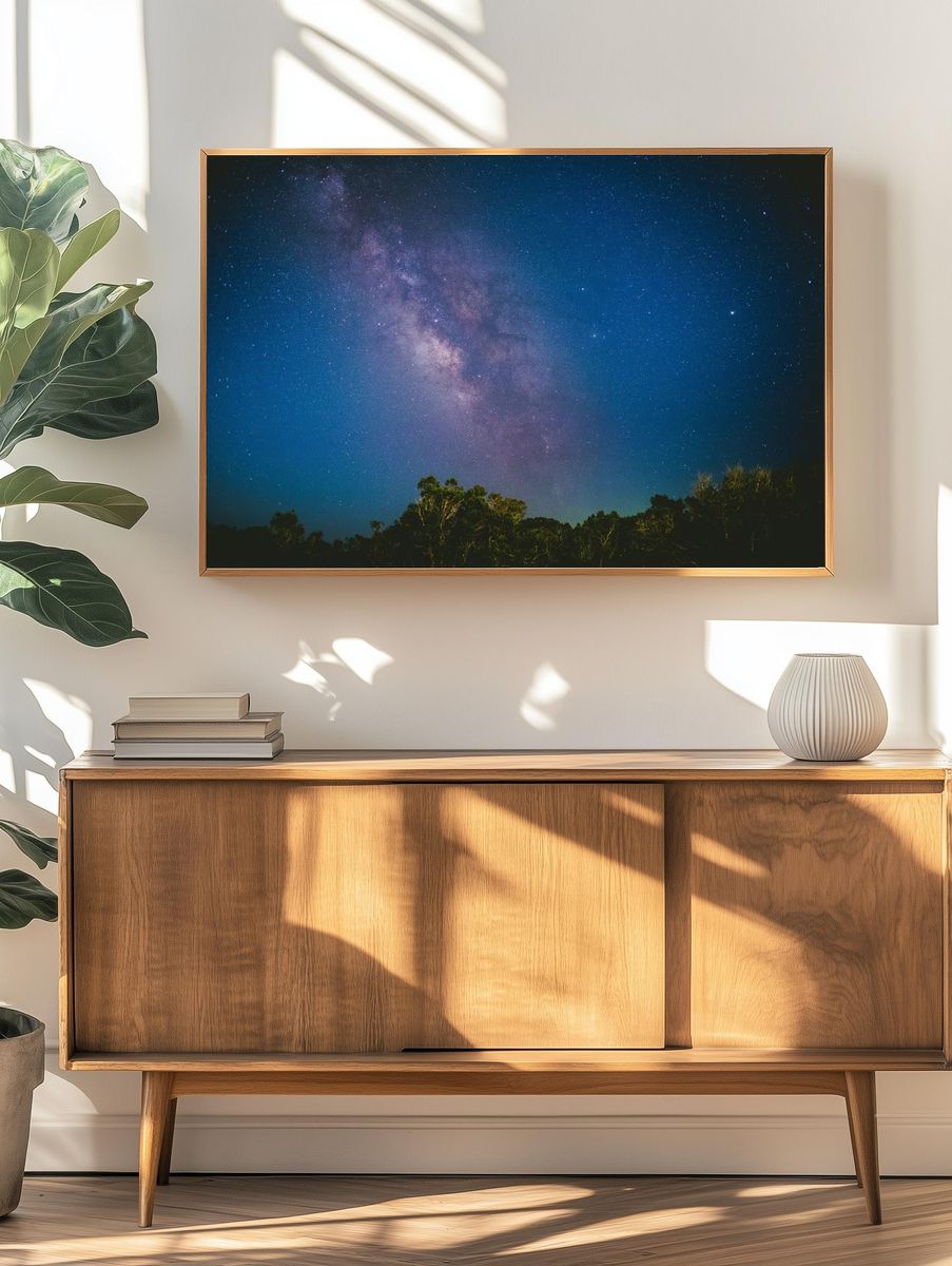 Milky Way Night Sky Poster. — room view 3