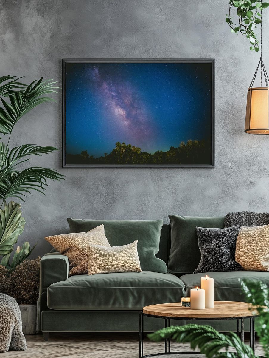 Milky Way Night Sky Poster. — room view 4
