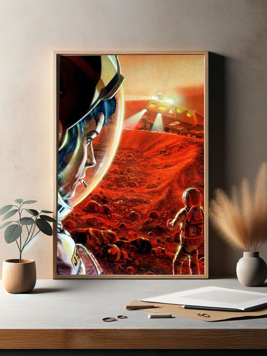 Astronaut on Mars — Sci-Fi Print. — room view 2