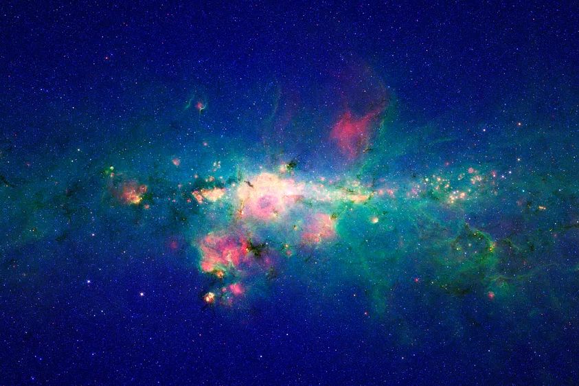 Peony nebula star, blazing ball. poster detail