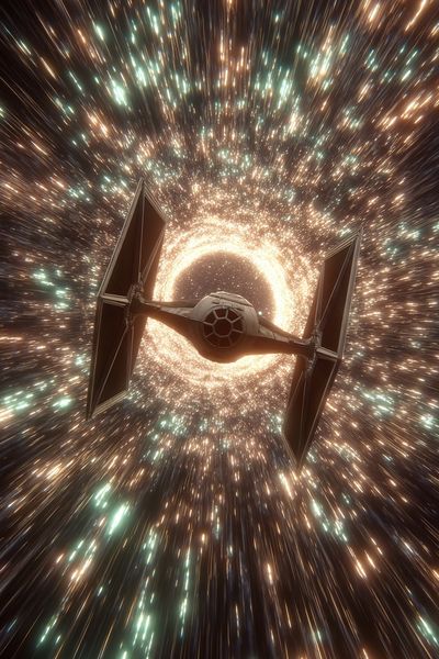 Spaceship in Hyperspace — Space Print