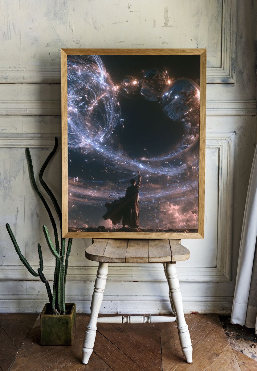 Celestial Wanderer Space Print. — room view 1
