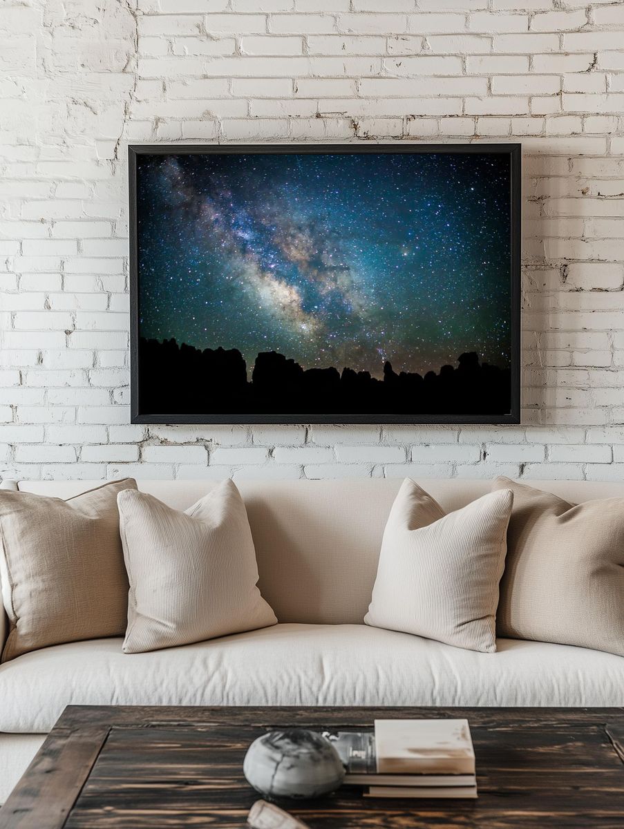 Milky Way Galaxy Night Sky Poster room preview