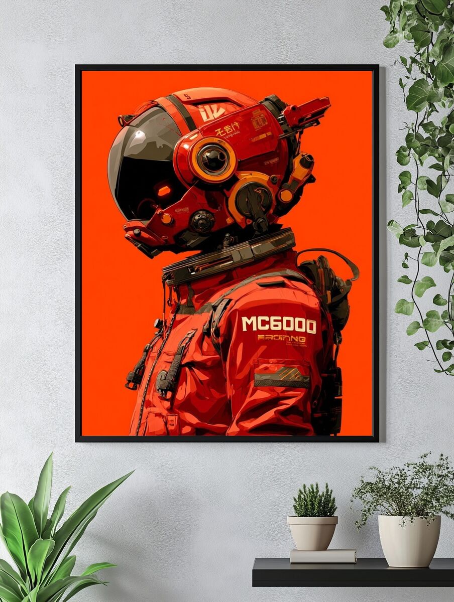 MC6000 Space Suit — Digital Art Print. — room view 4