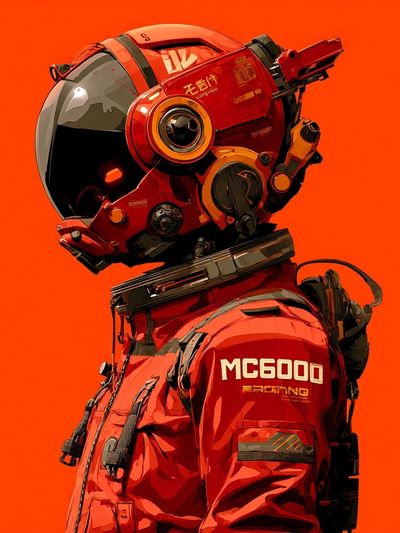MC6000 Space Suit — Digital Art Print