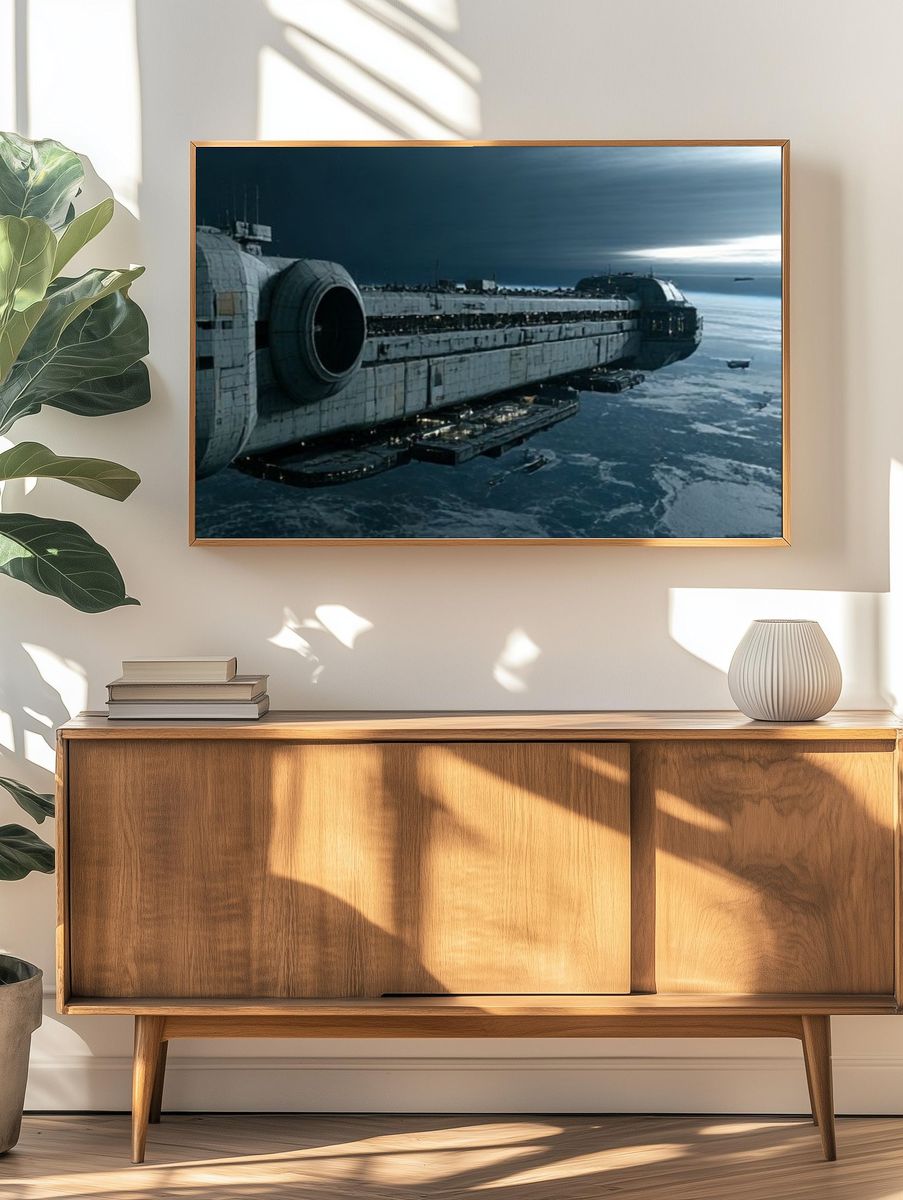 Sci-Fi Space Station Poster. — room view 3