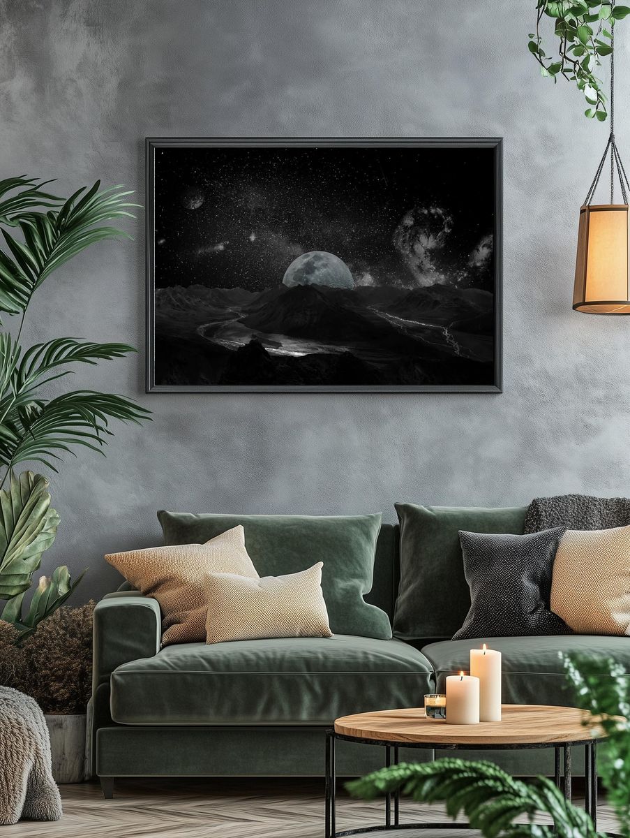 Moon night sky photo. — room view 4