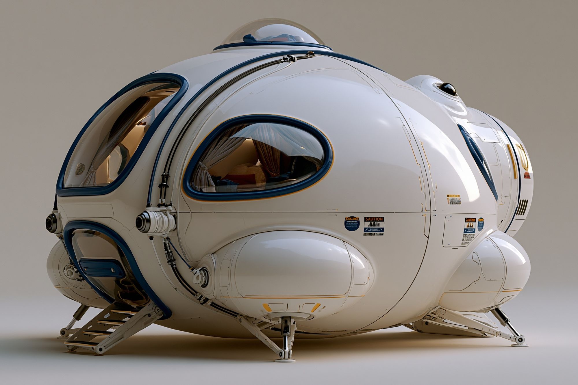 Futuristic Space Pod Poster. poster — space art