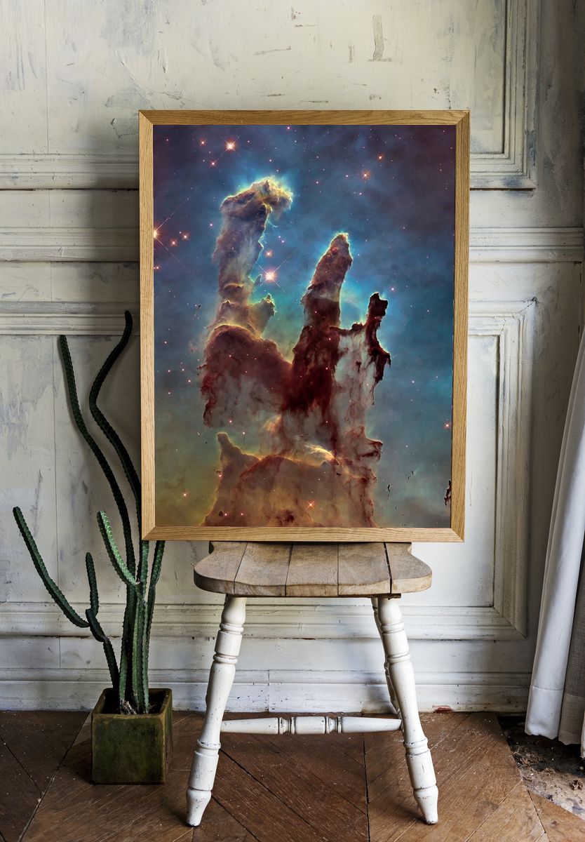 Pillars of Creation — Space Print. — room view 1