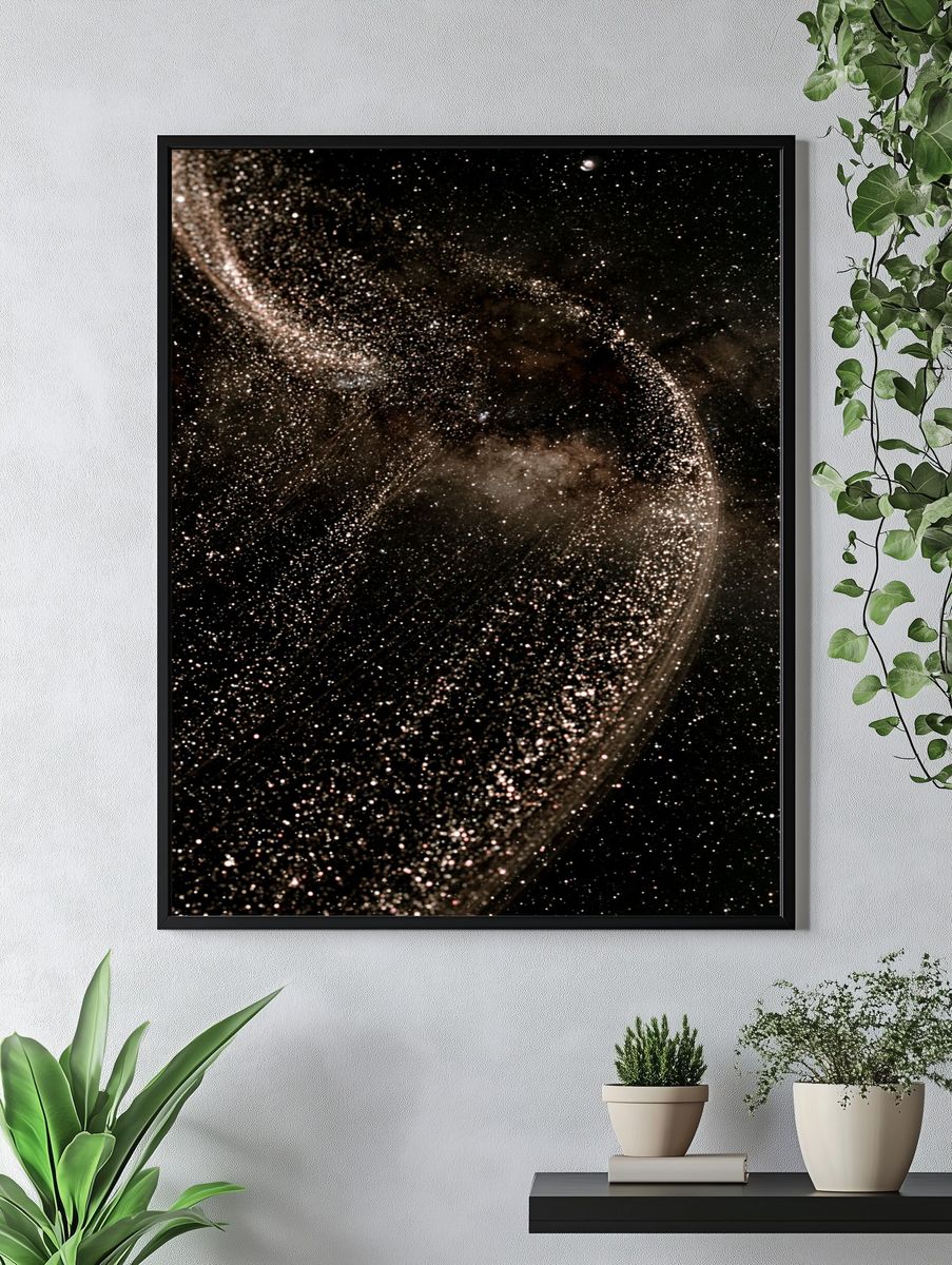 Cosmic Dust Swirl Space Print. — room view 4
