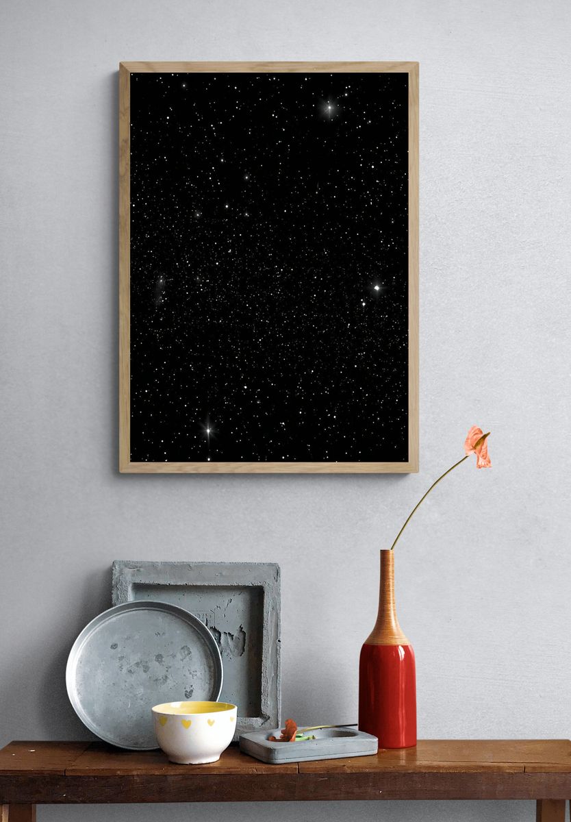 Starry Night Sky Print. — room view 3