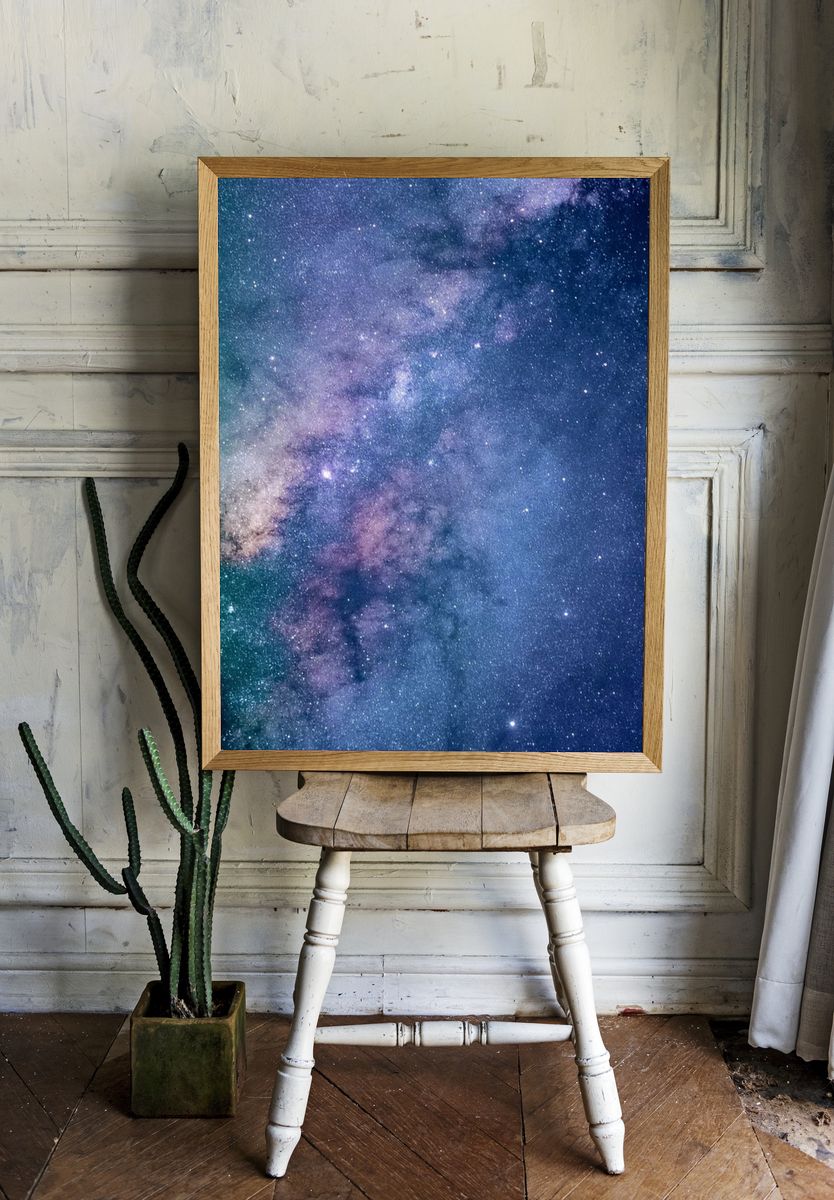 Milky Way Galaxy — Space Print. — room view 1