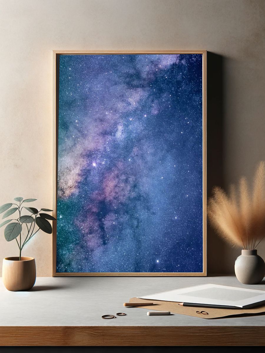 Milky Way Galaxy — Space Print. — room view 2