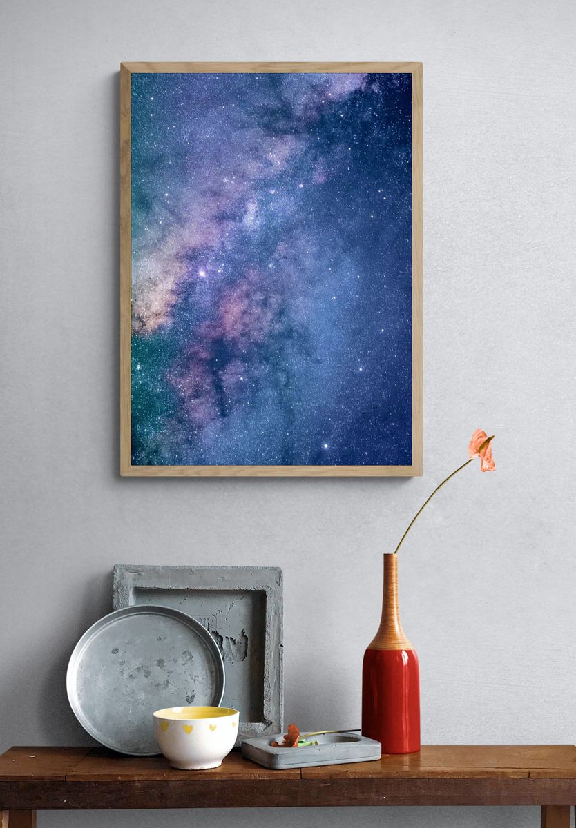 Milky Way Galaxy — Space Print. — room view 3