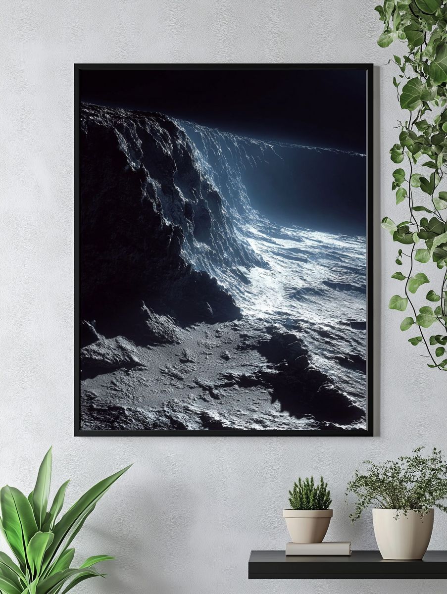 Moonlit Landscape — Space Print. — room view 4