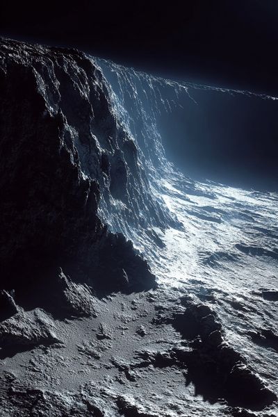 Moonlit Landscape — Space Print