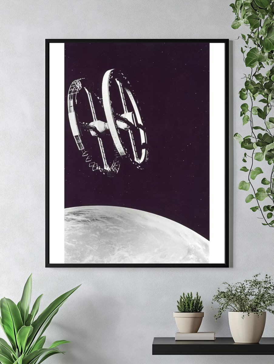 Space Station — Vintage Print. — room view 4