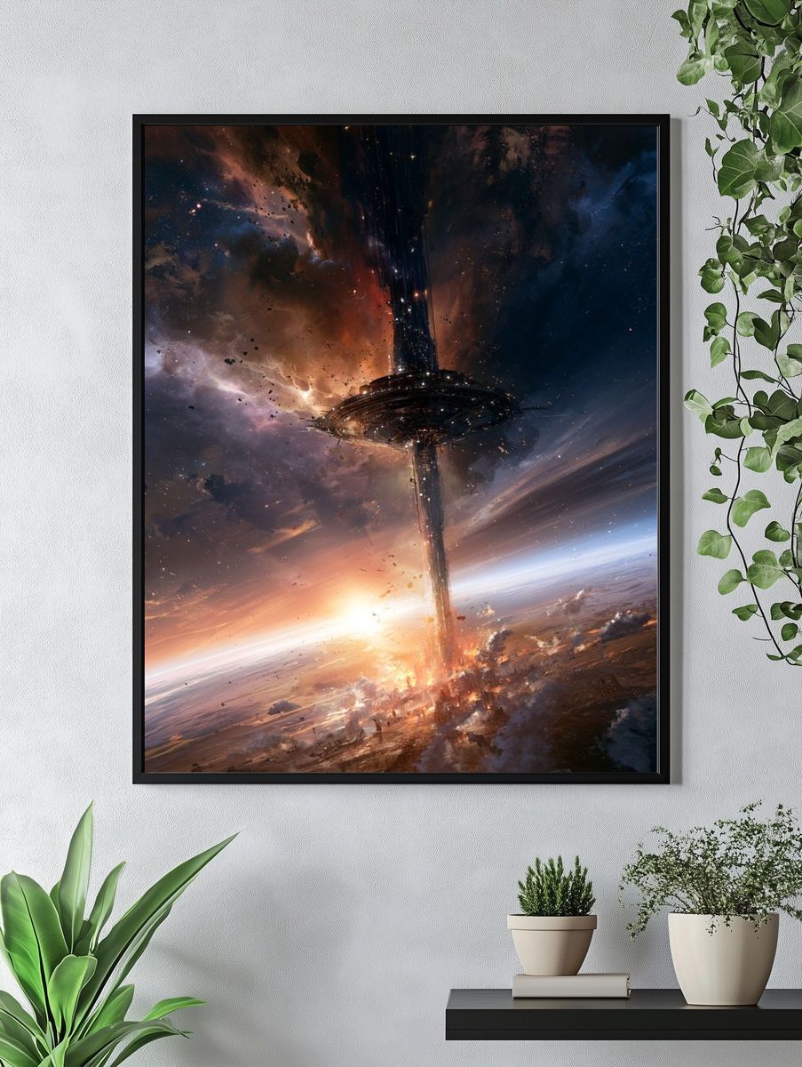 Cosmic Space Station Poster. — room view 4