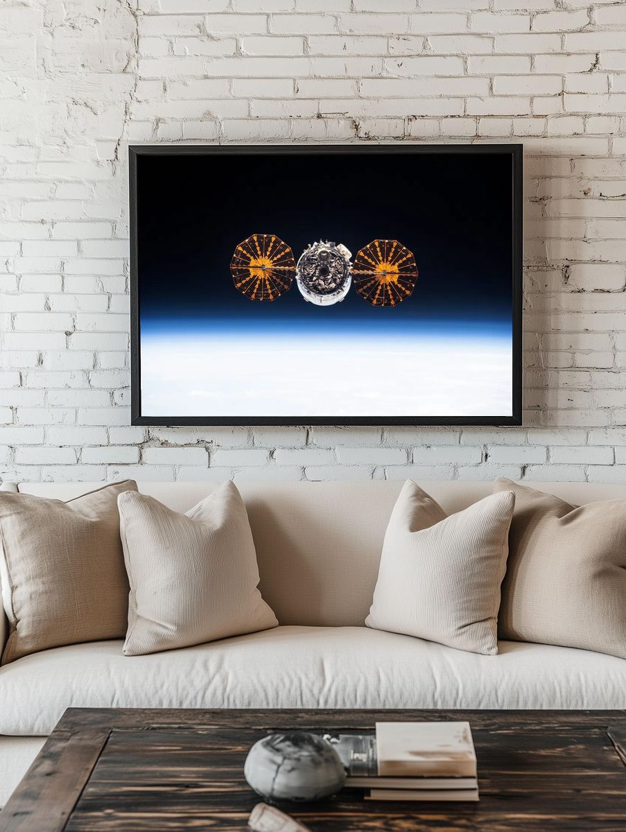 Spacecraft in Orbit — Space Print room preview