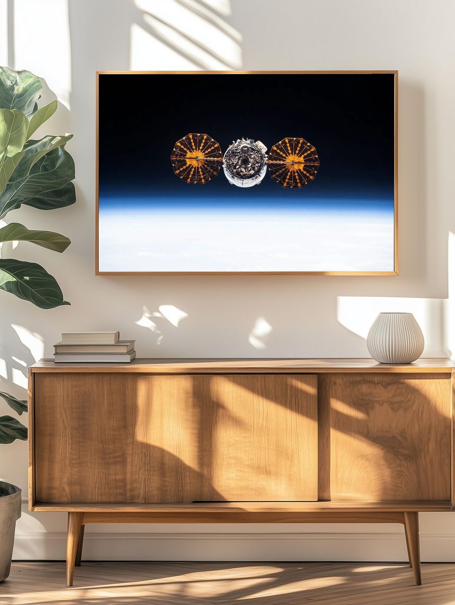 Spacecraft in Orbit — Space Print. — room view 3