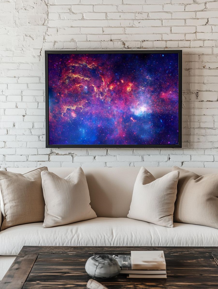 Cosmic Nebula — Space Print. — room view 1