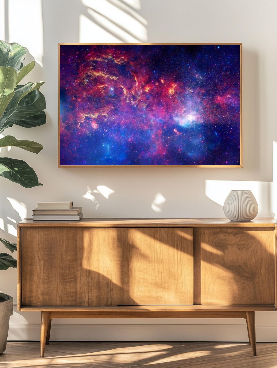 Cosmic Nebula — Space Print. — room view 3