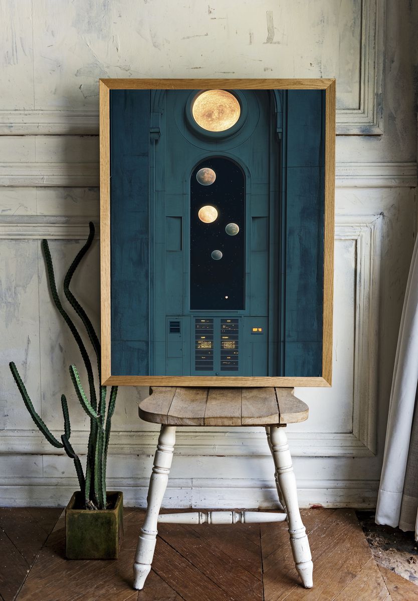 Celestial Archway Space Print. room preview