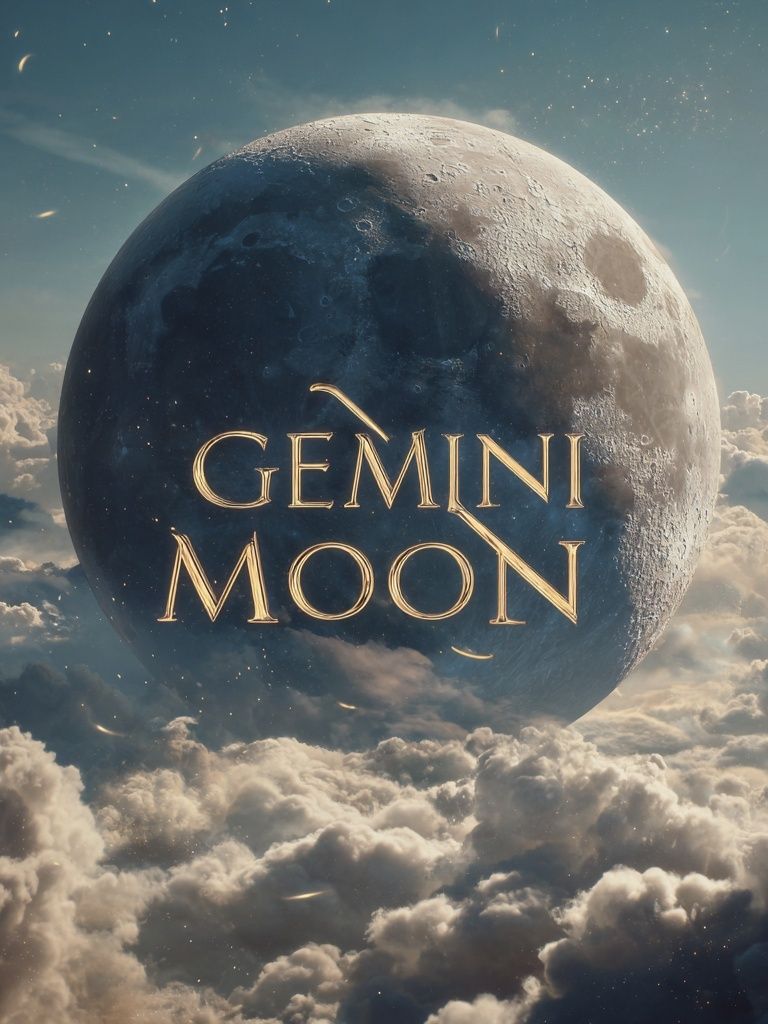 Gemini Moon Space Poster. poster — space art
