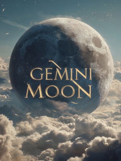 Gemini Moon Space Poster.