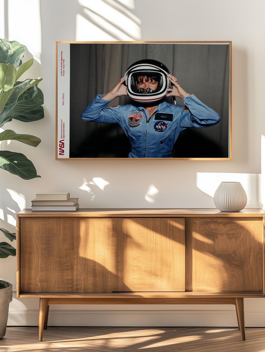 Sally Ride — NASA Space Print. — room view 3