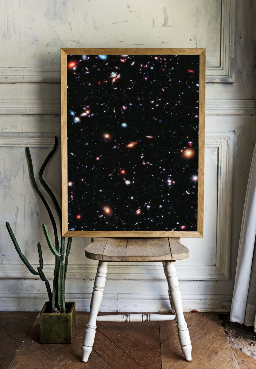 Cosmic Wonders — Space Print. — room view 1