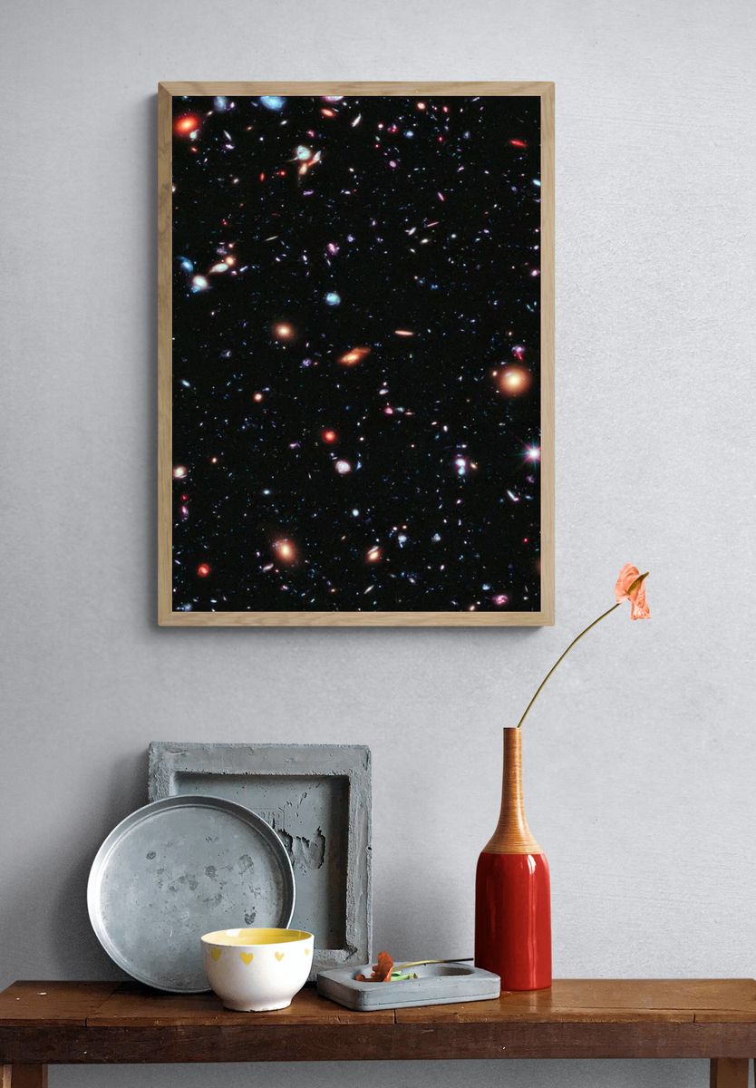 Cosmic Wonders — Space Print. — room view 3