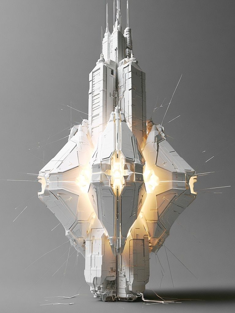 Futuristic Spacecraft Concept Poster. poster detail