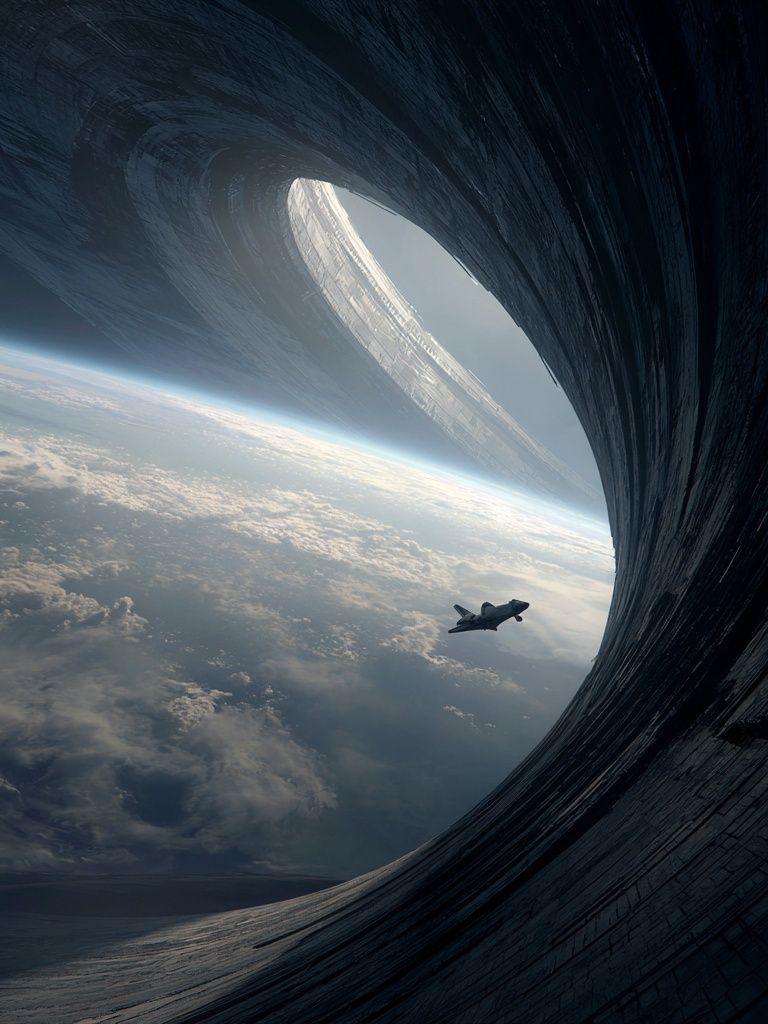 Space Portal — Sci-Fi Print. poster — space art