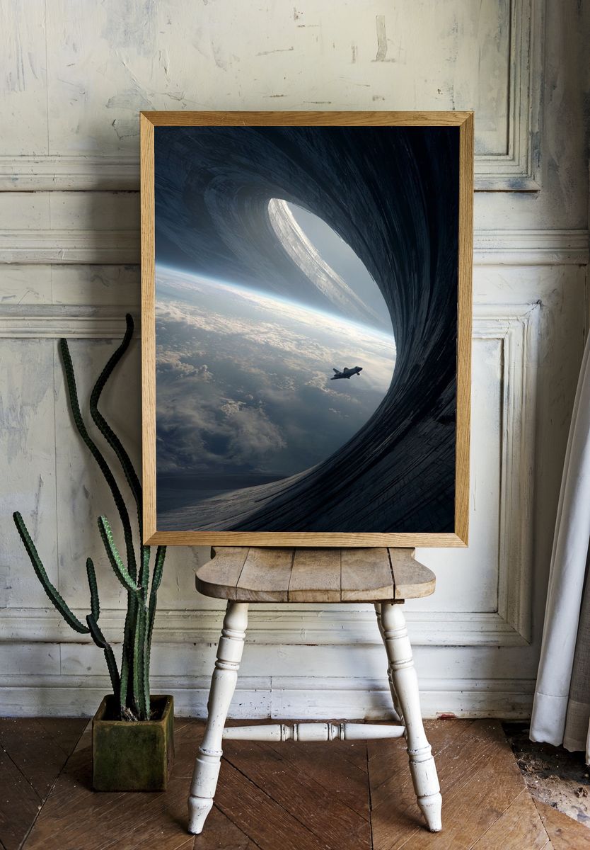 Space Portal — Sci-Fi Print room preview