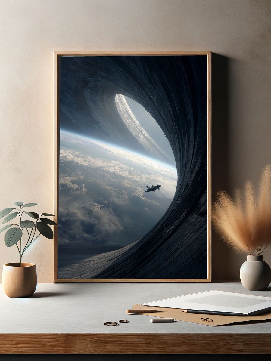 Space Portal — Sci-Fi Print. — room view 2