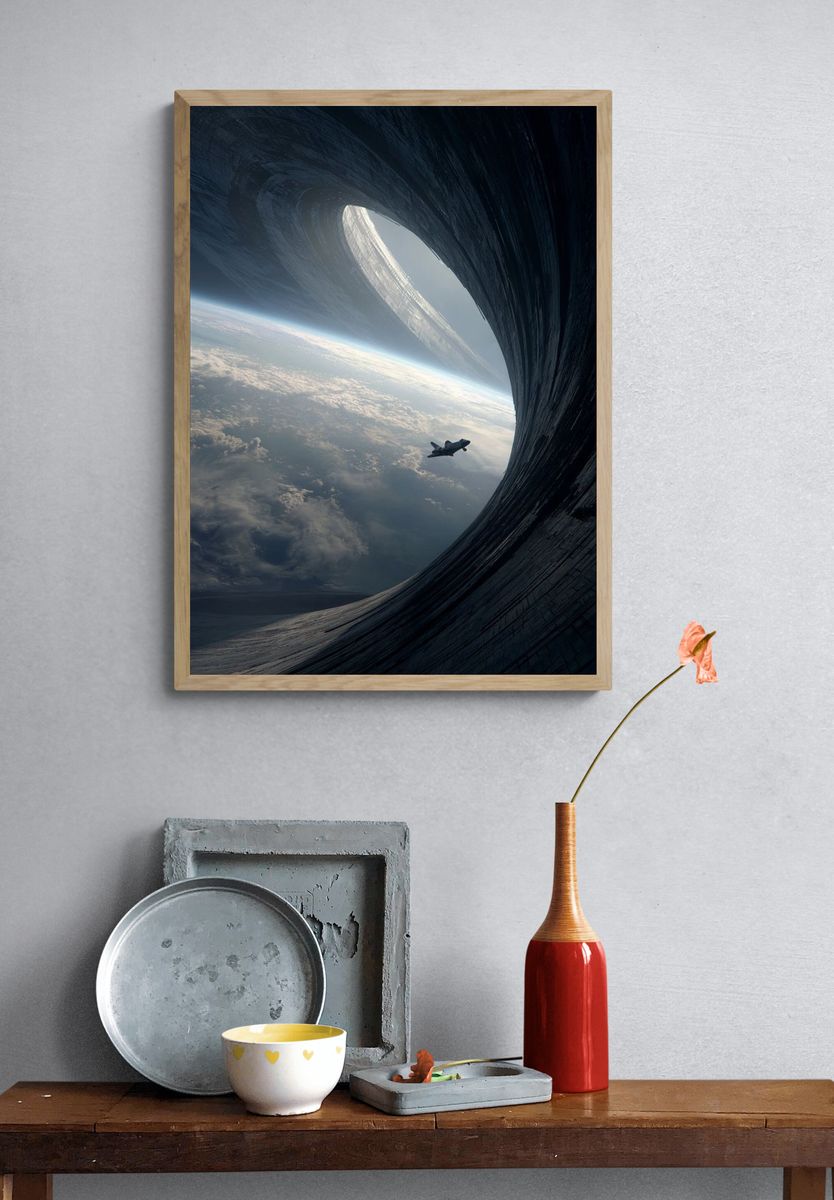 Space Portal — Sci-Fi Print. — room view 3