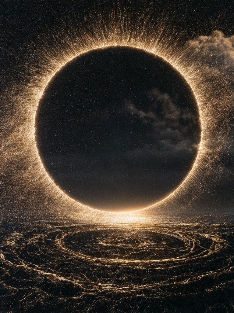 Solar Eclipse Cosmic Print. poster — space art