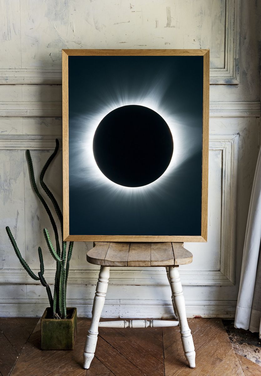 Solar Eclipse Space Print. room preview