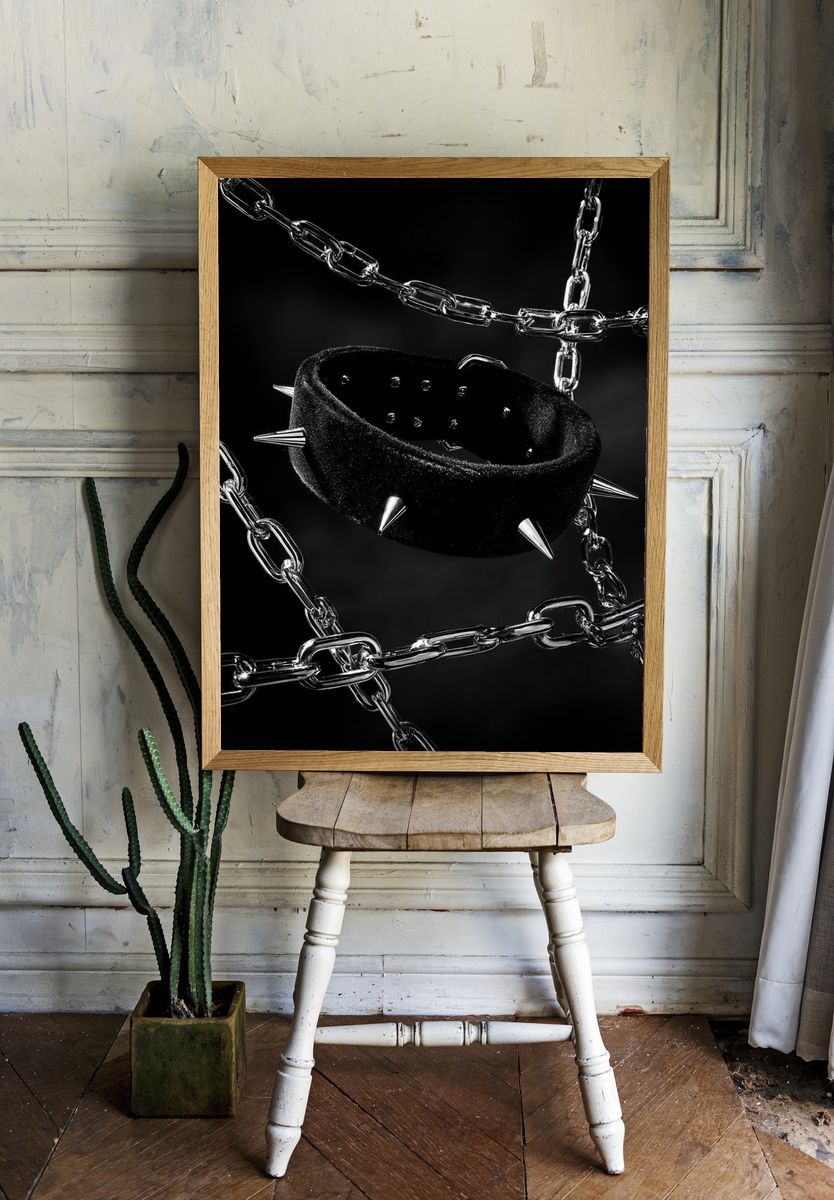 Spiked Choker — Photography Print. — room view 1