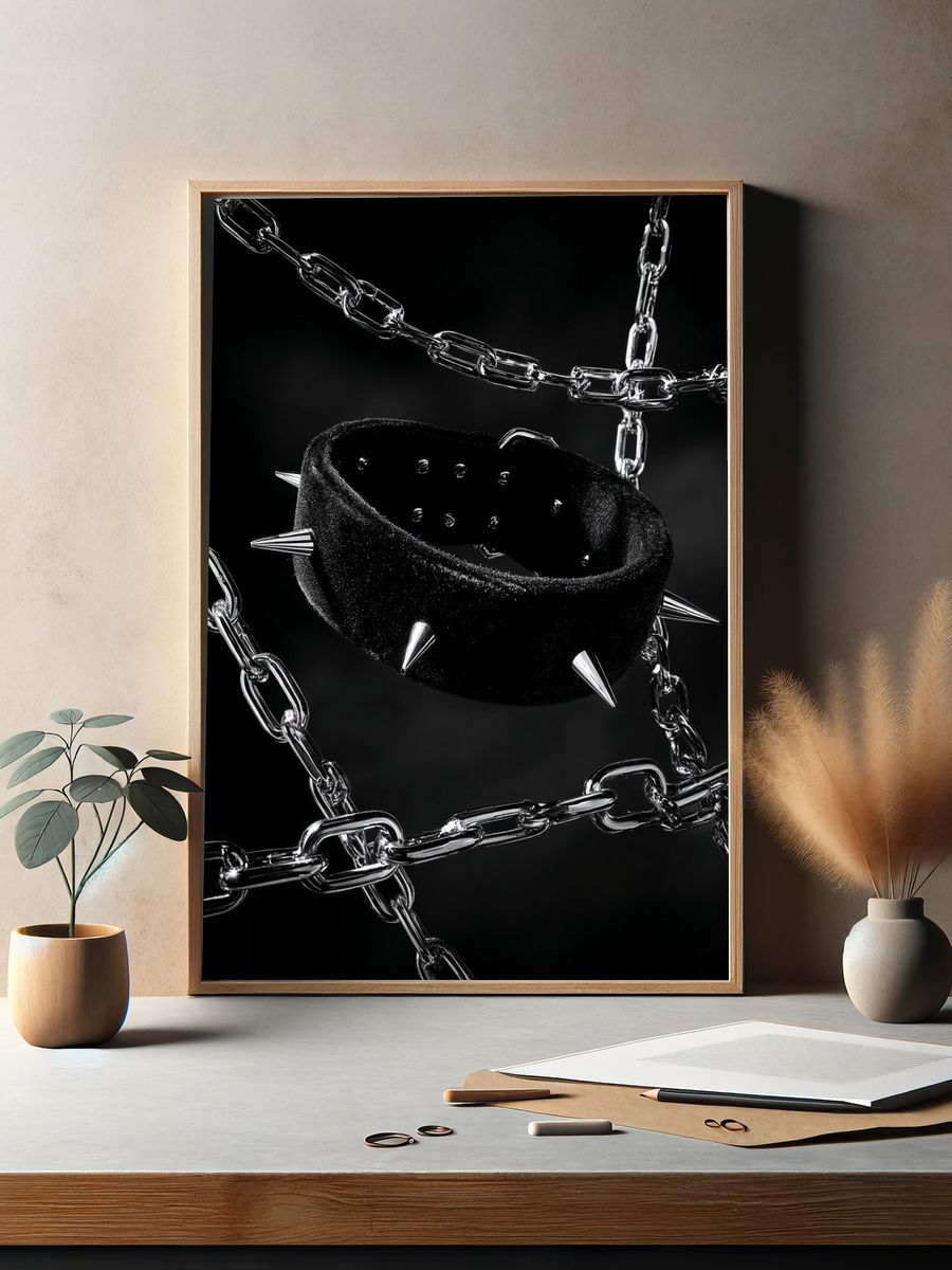 Spiked Choker — Photography Print. — room view 2