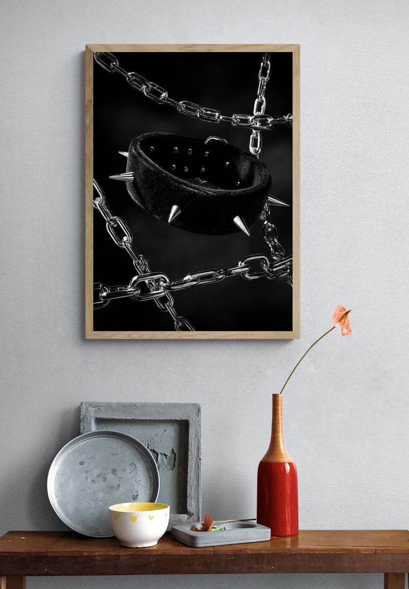 Spiked Choker — Photography Print. — room view 3