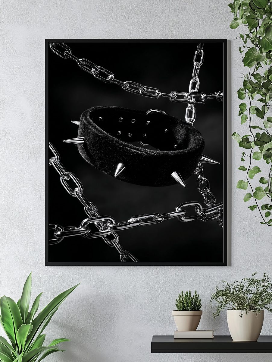 Spiked Choker — Photography Print. — room view 4