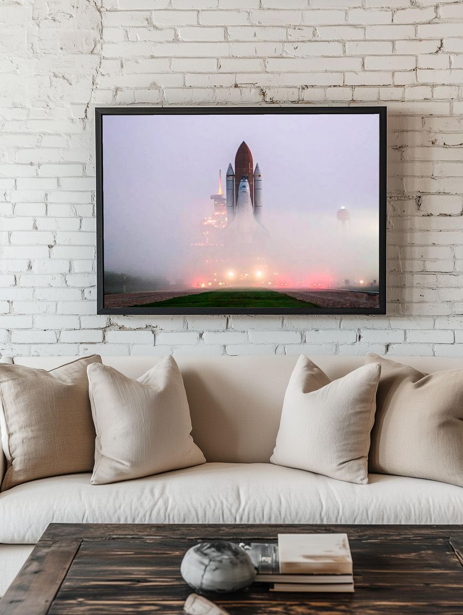 Space Shuttle Launch — Photography Print. — room view 1