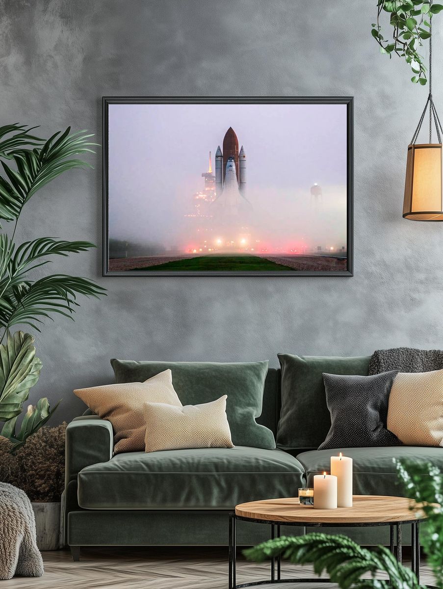 Space Shuttle Launch — Photography Print. — room view 4
