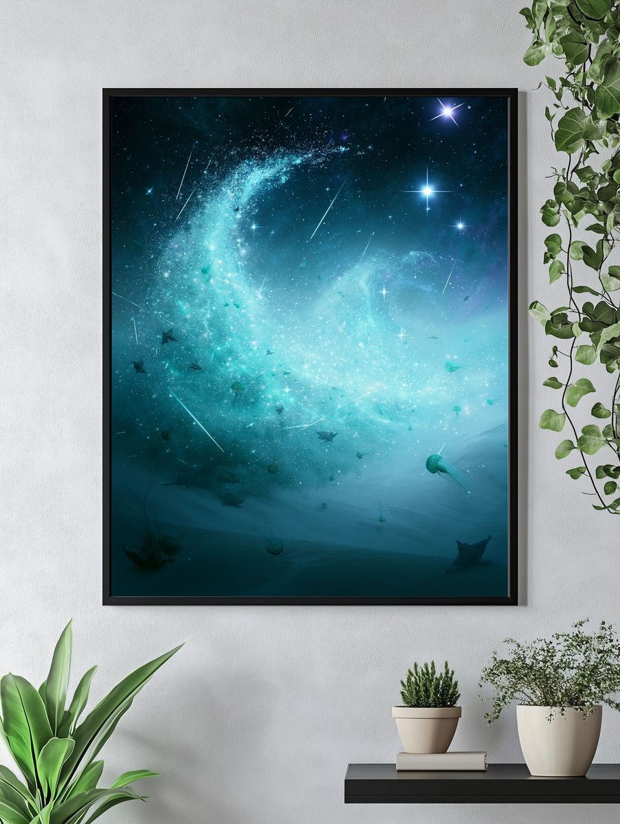 Celestial Ocean Dreamscape Poster. — room view 4