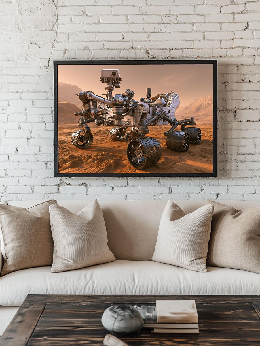 Mars Rover Exploration Print. room preview