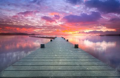 Sunset Pier Reflection — Photography Print. poster print
